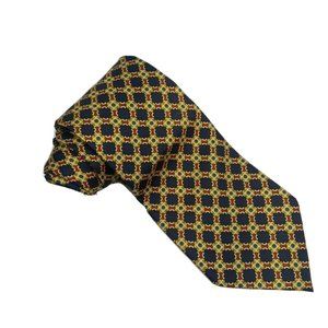 Beaufort The Rack Silk Necktie Tie Patterned Textured 100% Made in Italy Trellis
